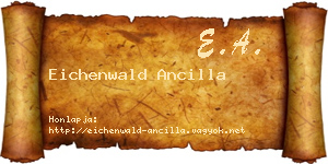 Eichenwald Ancilla névjegykártya